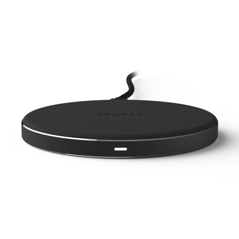 EFM 15W ELeather Wireless Charger Pad - with 20W Wall Charger - Black