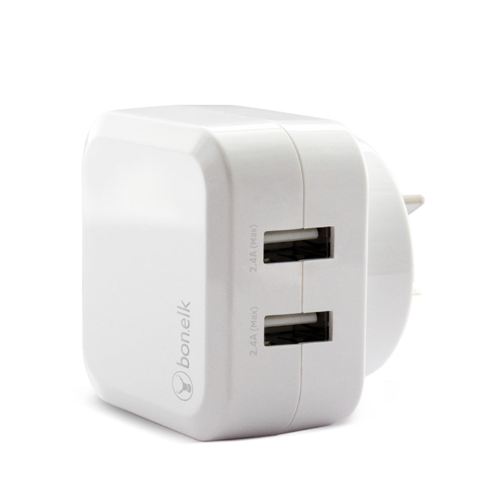 Bonelk AC Wall Charger (3.4A, 2 x USB Ports)