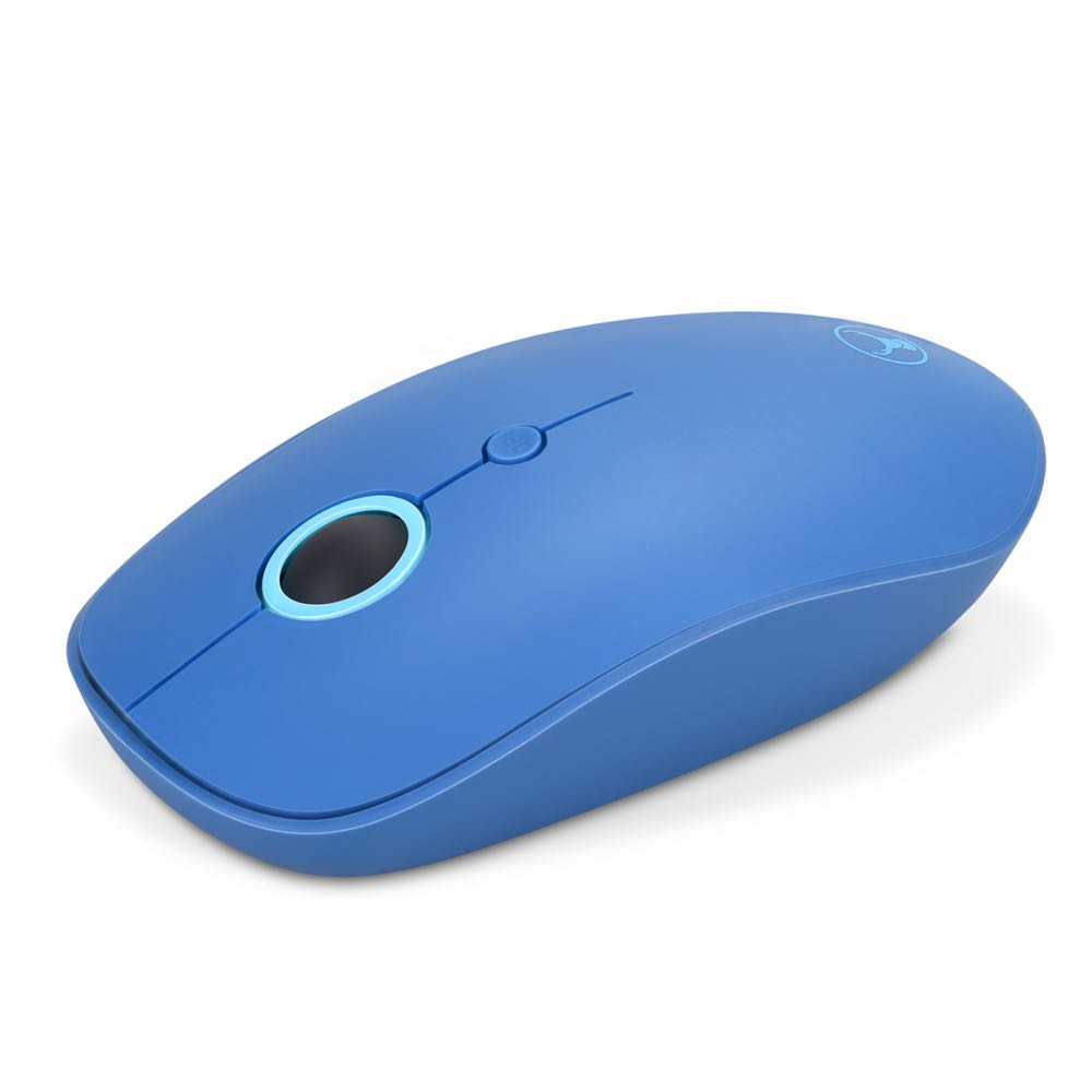 Bonelk Wireless Round Scroll 4D Mouse, 800-1600 DPI, M-257 - Blue