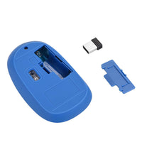 Thumbnail for Bonelk Wireless Round Scroll 4D Mouse, 800-1600 DPI, M-257 - Blue