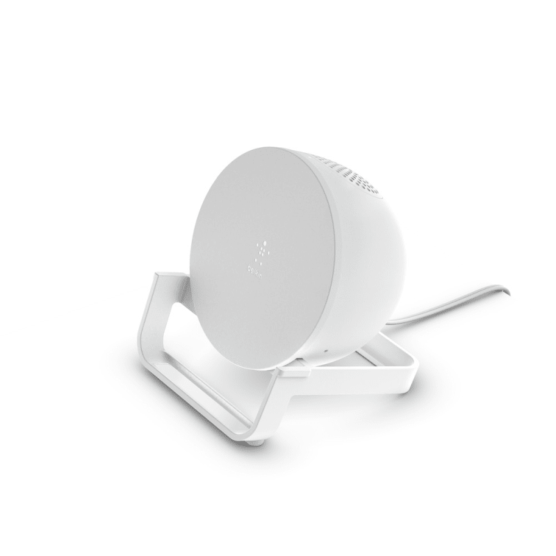 Belkin BOOSTCHARGE 10W Wireless Charging Stand and Speaker Universally - White