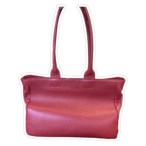 Leather United Tote Bag - RED (Genuine Leather)