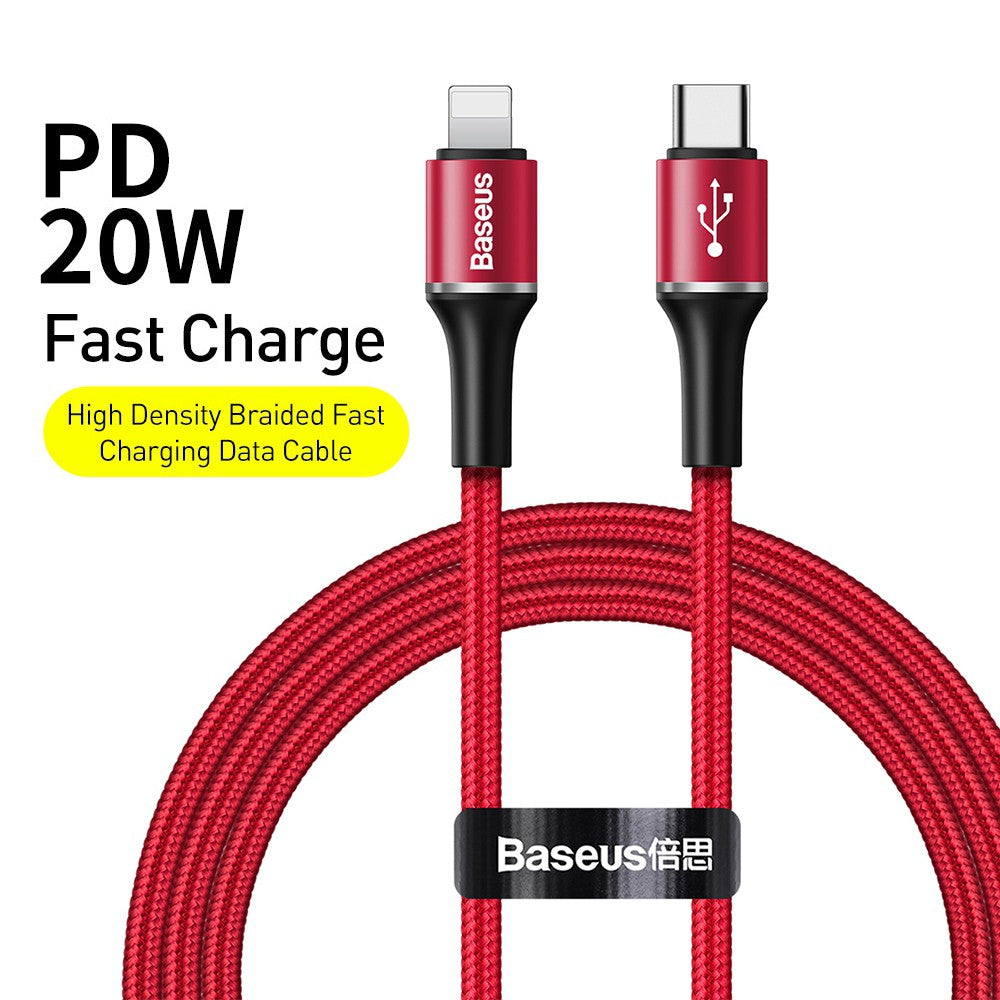 Baseus Halo USB C to Lightning Cable 18W - RED