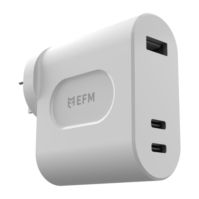 EFM 120W GaN Wall Charger with Power Delivery and PPS - White
