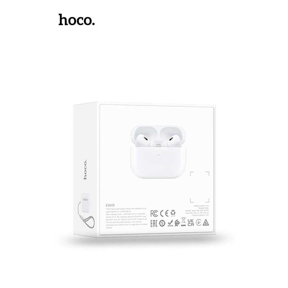 Hoco EW49 aSeries Pro 2 Pop up Window True Wireless Earphones - White