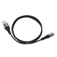 Thumbnail for Hoco X38 2.4A Fast Charging USB for iPhone/ iPad  Anti Bending Cable 25cm - Black