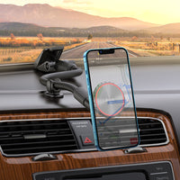 Thumbnail for Hoco CA99 Windshield Long Magnetic Car Holder - Black