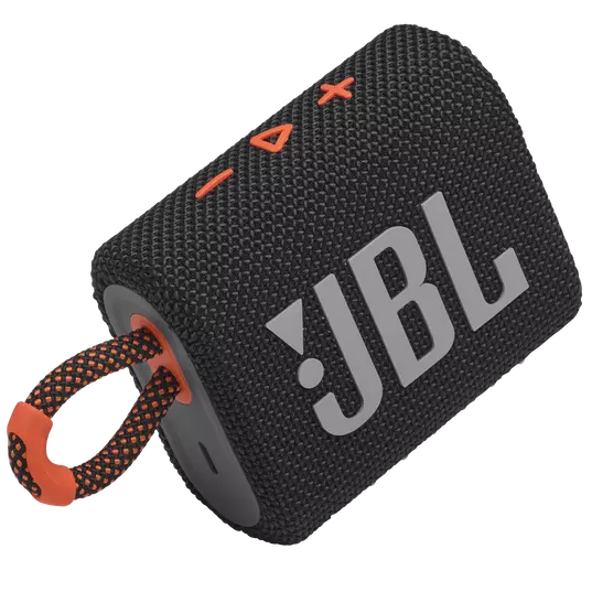 JBL GO3 Mini Bluetooth Speaker - Black/Orange