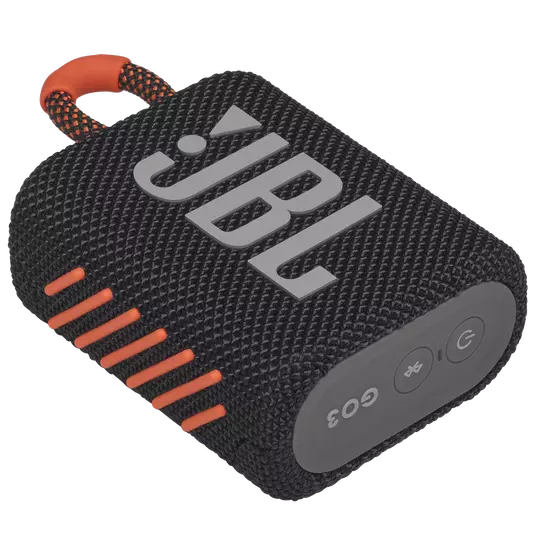 JBL GO3 Mini Bluetooth Speaker - Black/Orange