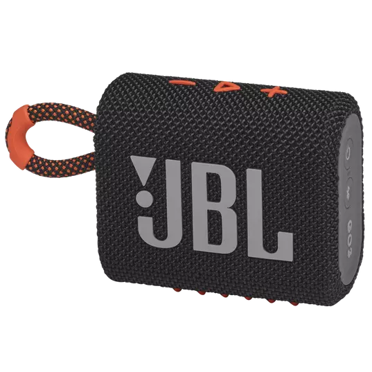 JBL GO3 Mini Bluetooth Speaker - Black/Orange