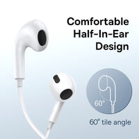 Thumbnail for Baseus Earphones Encok C17 with Type-C Plug NGCR010002-White