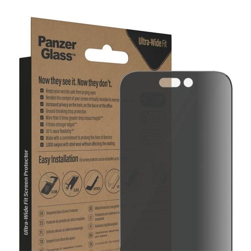 PanzerGlass Ultra-Wide Fit Privacy Screen Protector for Apple iPhone 14 Pro