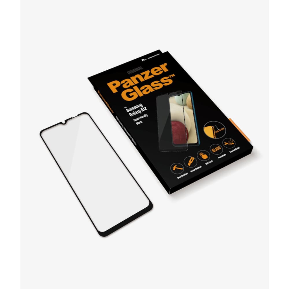 Panzer Glass Screen Protector for Samsung Galaxy A12 - Black - Accessories