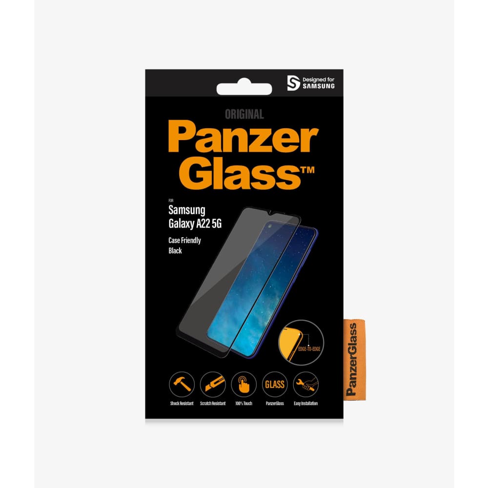 Panzer Glass Screen Protector for Samsung Galaxy A22 5G - Black - Accessories