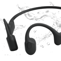 Thumbnail for Shokz OpenRun Bone Conduction Open-Ear Endurance Headphones - Black