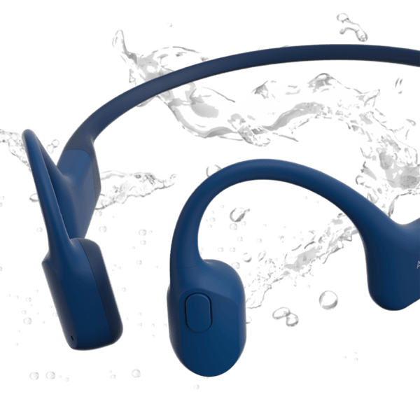 Shokz OpenRun Bone Conduction Open-Ear Endurance Headphones - Blue