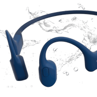 Thumbnail for Shokz OpenRun Bone Conduction Open-Ear Endurance Headphones - Blue