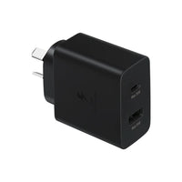 Thumbnail for Samsung 35W Power Adapter Charger Duo DUAL port PD 3.0 (USB-C + USB-A) - Black - Accessories