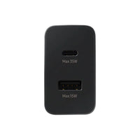 Thumbnail for Samsung 35W Power Adapter Charger Duo DUAL port PD 3.0 (USB-C + USB-A) - Black - Accessories