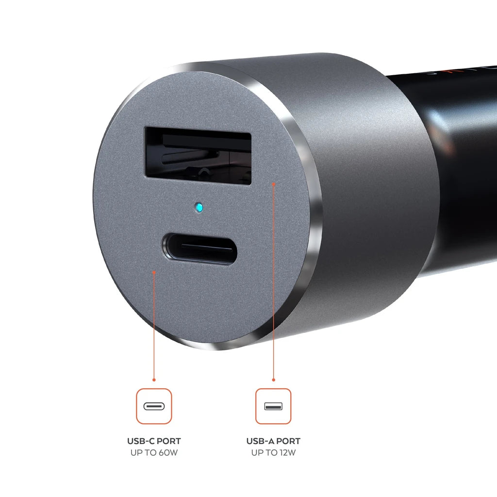 Satechi 72W USB-C PD Car Charger (Space Grey)