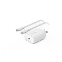 Thumbnail for Belkin 25w Wall Charger w-cable USB-C to USB-C PPS - White