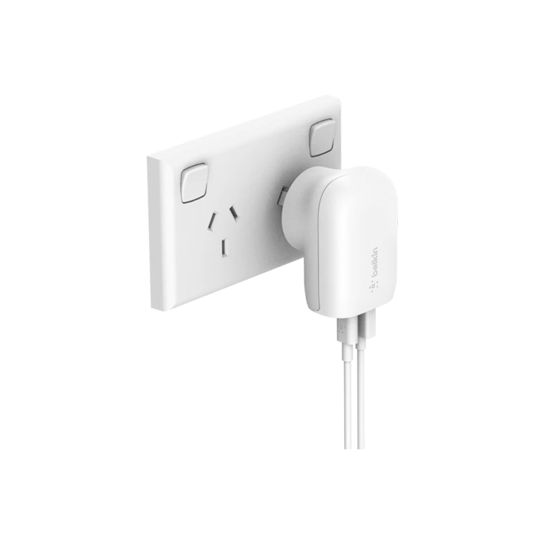 Belkin Dual PD Wall Charger with PPS 37W - iPhone|Andriod (1x USB-A + 1x USB-C)