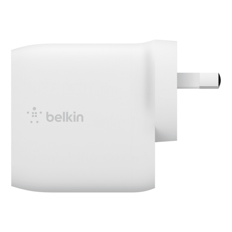 Belkin BOOSTCHARGE Dual USB-A Wall Charger 24W + Lightning to USB-A Cable - White