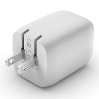 Thumbnail for Belkin BOOST UP Dual USB-C Wall Charger GaN 65W with PPS - White