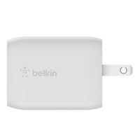 Thumbnail for Belkin BOOST UP Dual USB-C Wall Charger GaN 65W with PPS - White